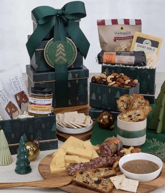 Joy &amp; Cheer Gourmet Gift Tower