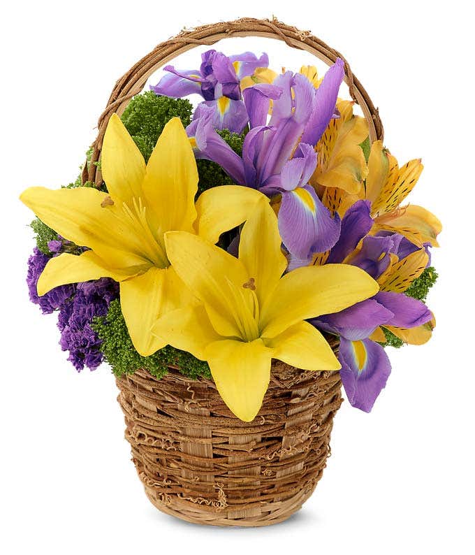 Lily and Iris Easter Basket