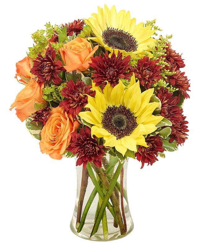 Sunflower & Roses Bouquet