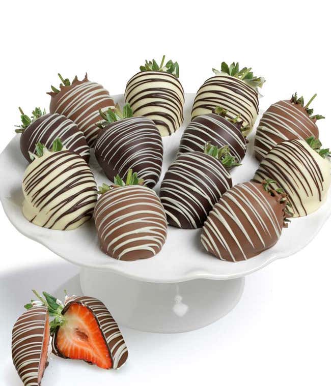 Belgian Chocolate Double Dipped Strawberries 