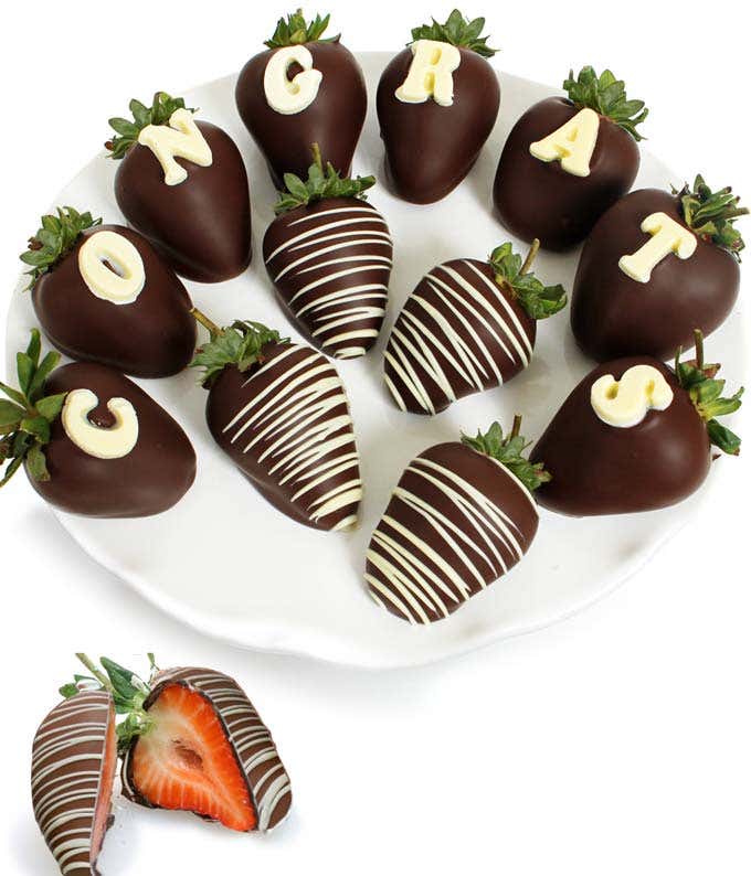 CONGRATS Chocolate Covered Strawberries