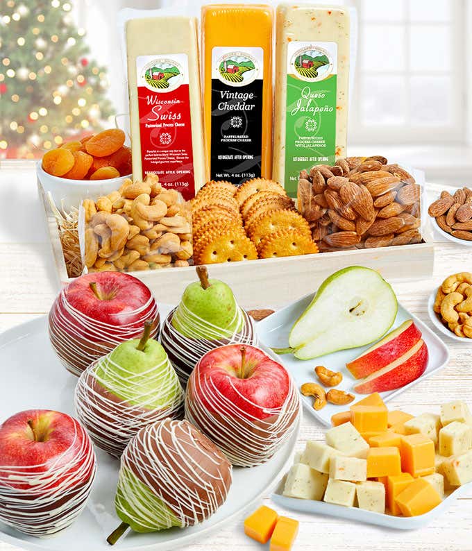 Ultimate Fruit,Cheese, Crackers, & Nuts Tray