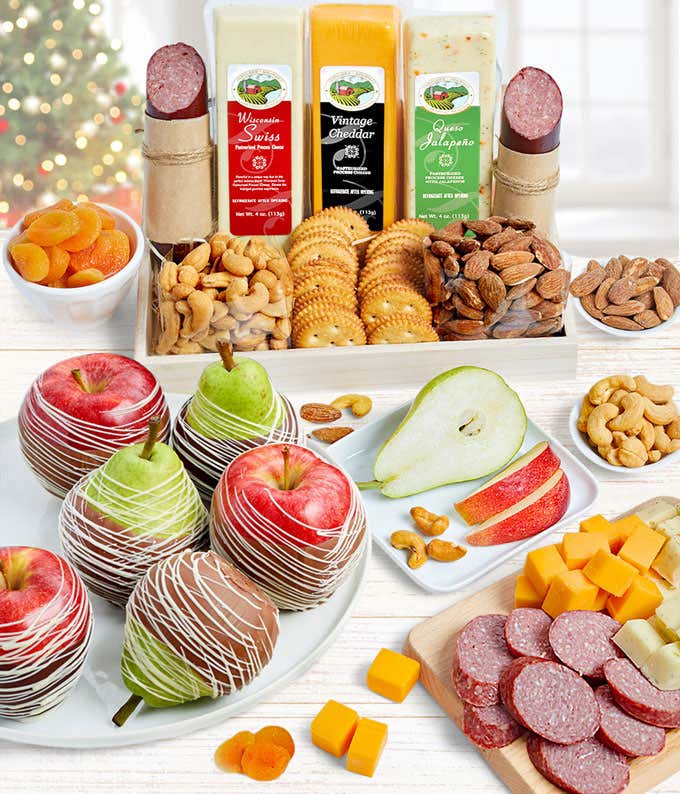 Premium Fruit, Cheese,Sausage, & Nuts Tray