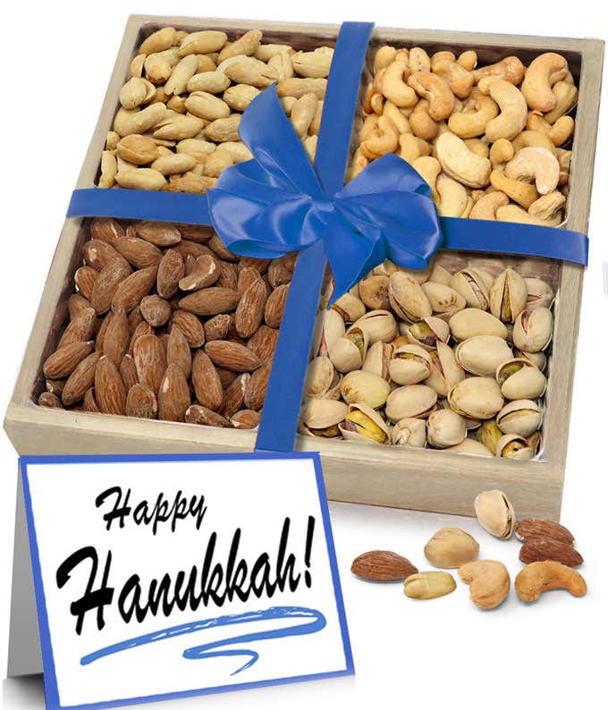 Happy Hanukkah Nut Platter