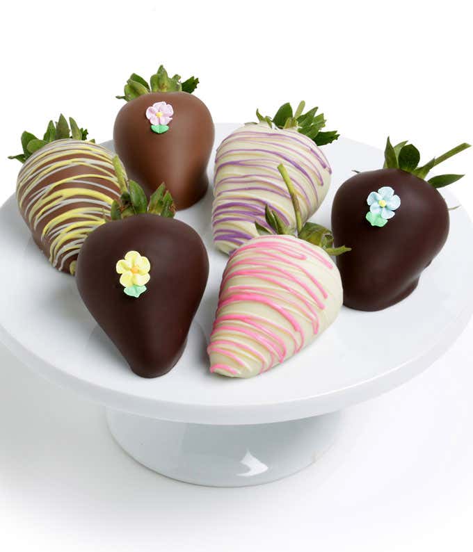 Flower Power Chocolate Covered Strawberries