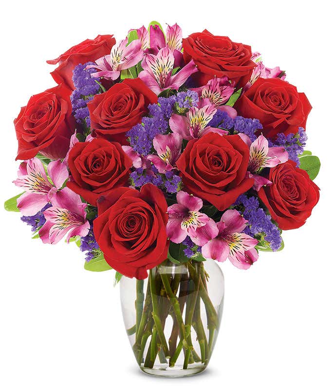 Red Roses First Kiss Bouquet - Premium