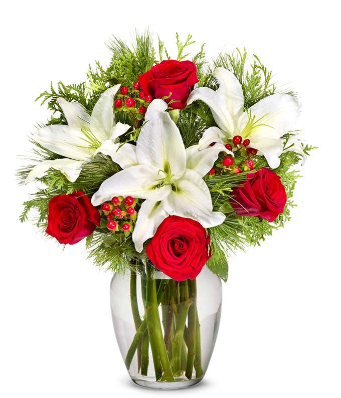 Classic Christmas Lily Bouquet