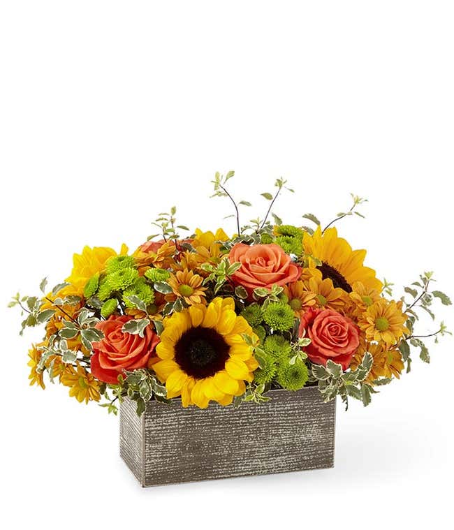 Modern Fall flower arrangement