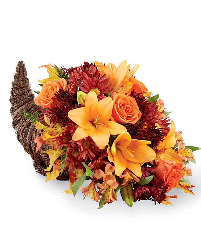 Thanksgiving Flower Cornucopia