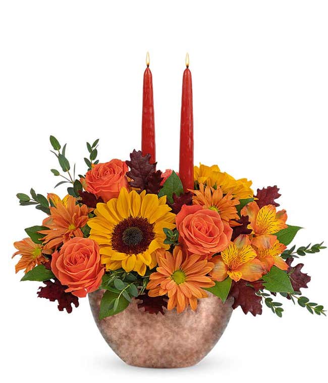 Cozy Sunflower Centerpiece