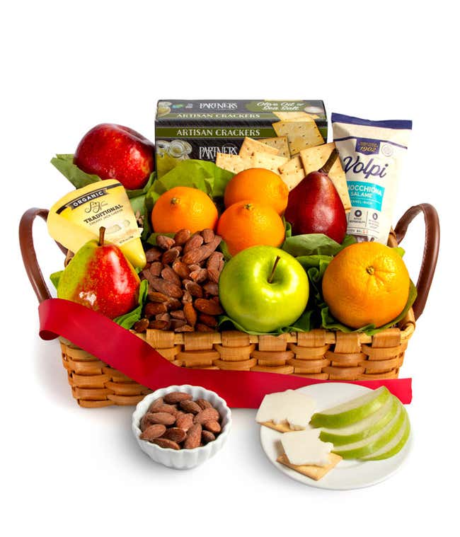 Salami &amp; Cheese Gift Basket