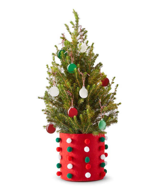 Festive Vintage Mini Christmas Tree