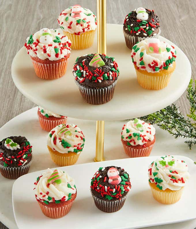 Mini Christmas Cupcakes for delivery