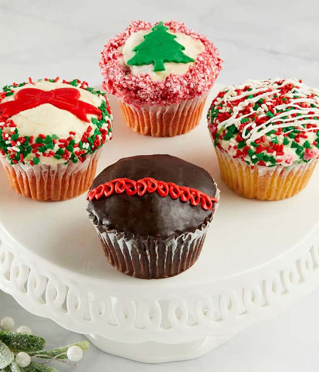 Large Christmas Cupcake Delivery