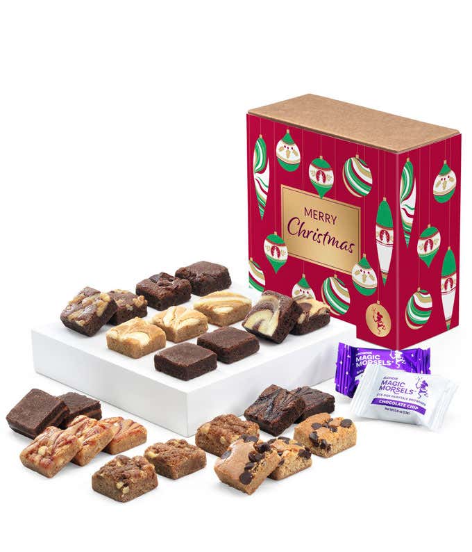 Merry Christmas Two Dozen Fairytale Brownie & Blondie Morsels 